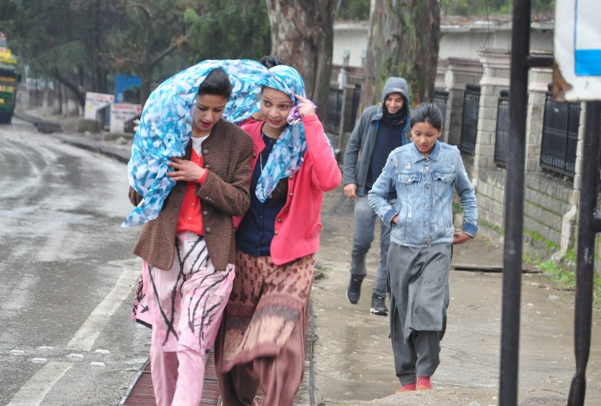 fresh snowfall in lahaul manali rain in shimla