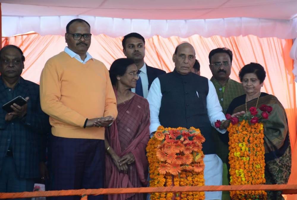 home minister rajnath singh inaugrated many projects in lucknow