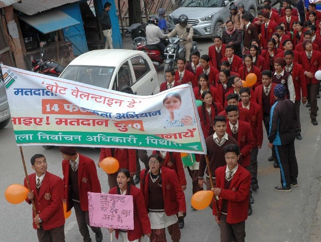Students rally