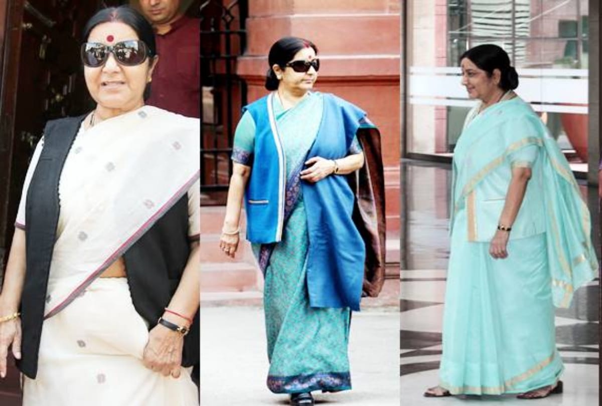 Sushma Swaraj Died: She always wear a jacket over her saree