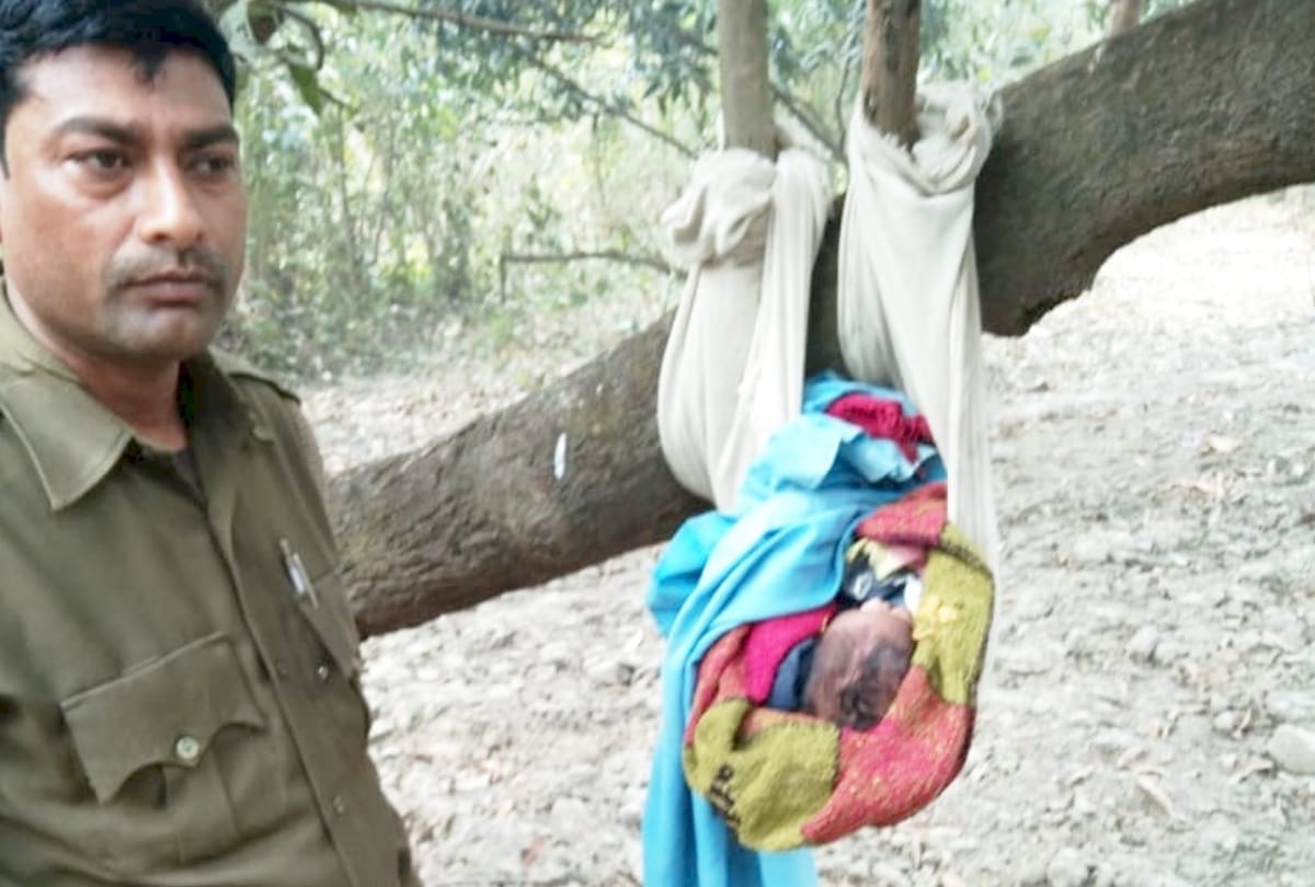 baby found in garden in lucknow