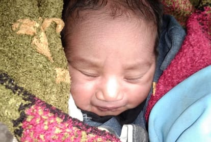 baby found in garden in lucknow