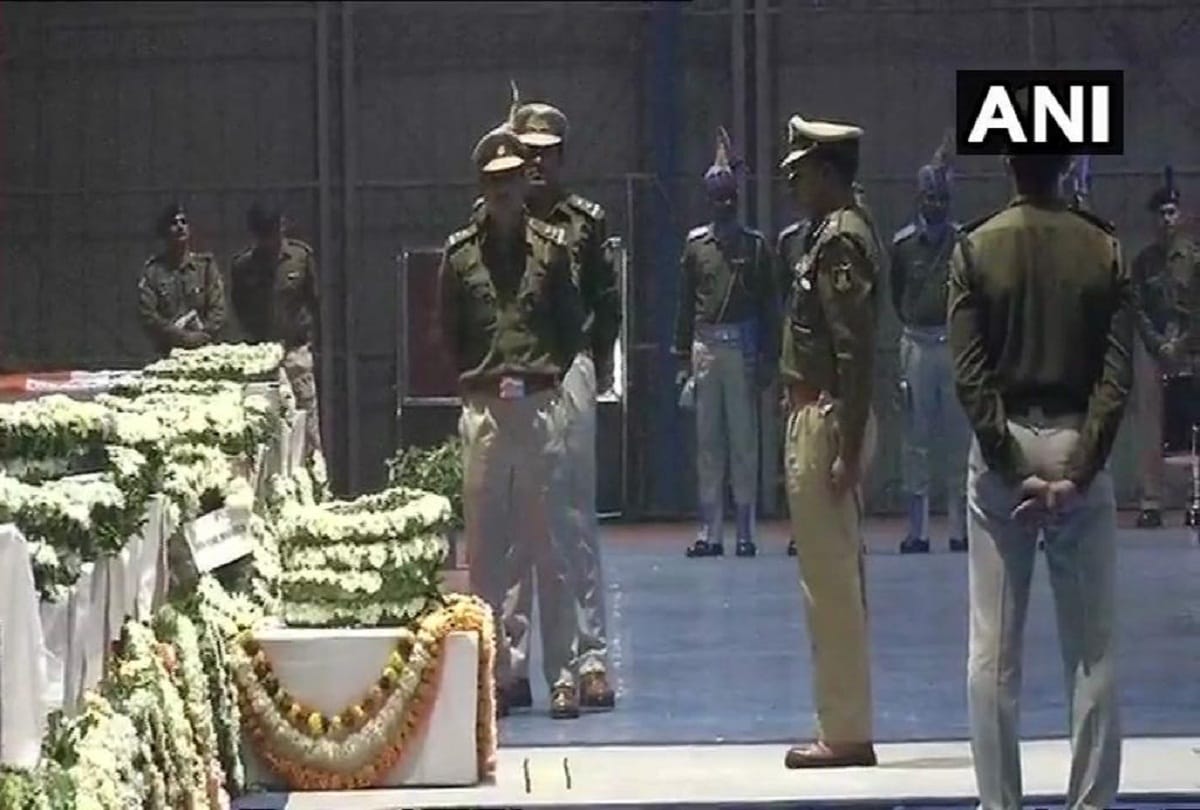 Bodies of pulwama martyrs brought to Delhi
