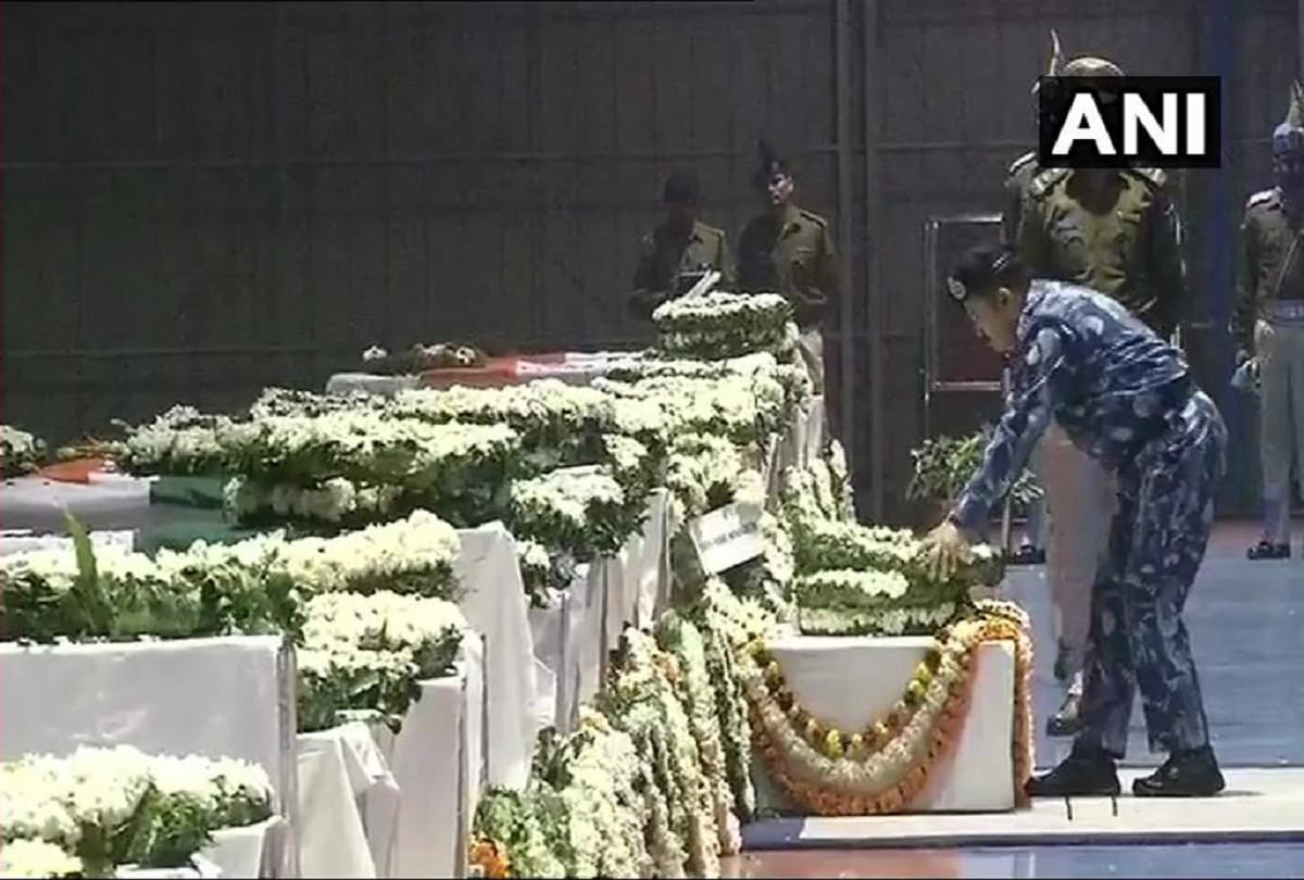 Bodies of pulwama martyrs brought to Delhi