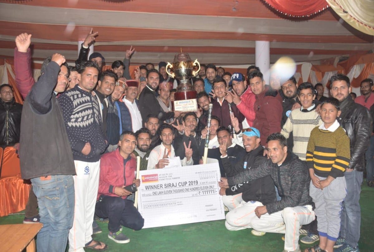 Rudij XI won Siraj Cup in anni kullu himachal