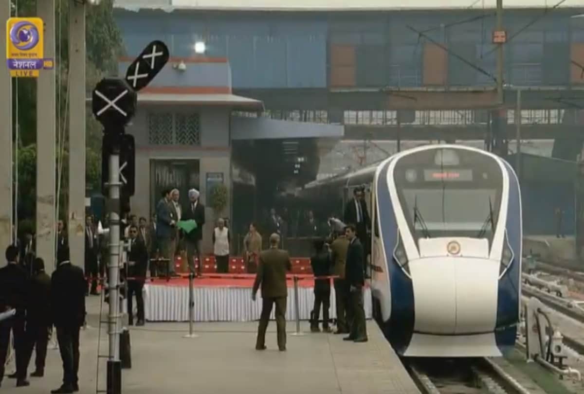 Engineless High Speed Indian Train 18 ready to run from delhi to katra, vaishno devi