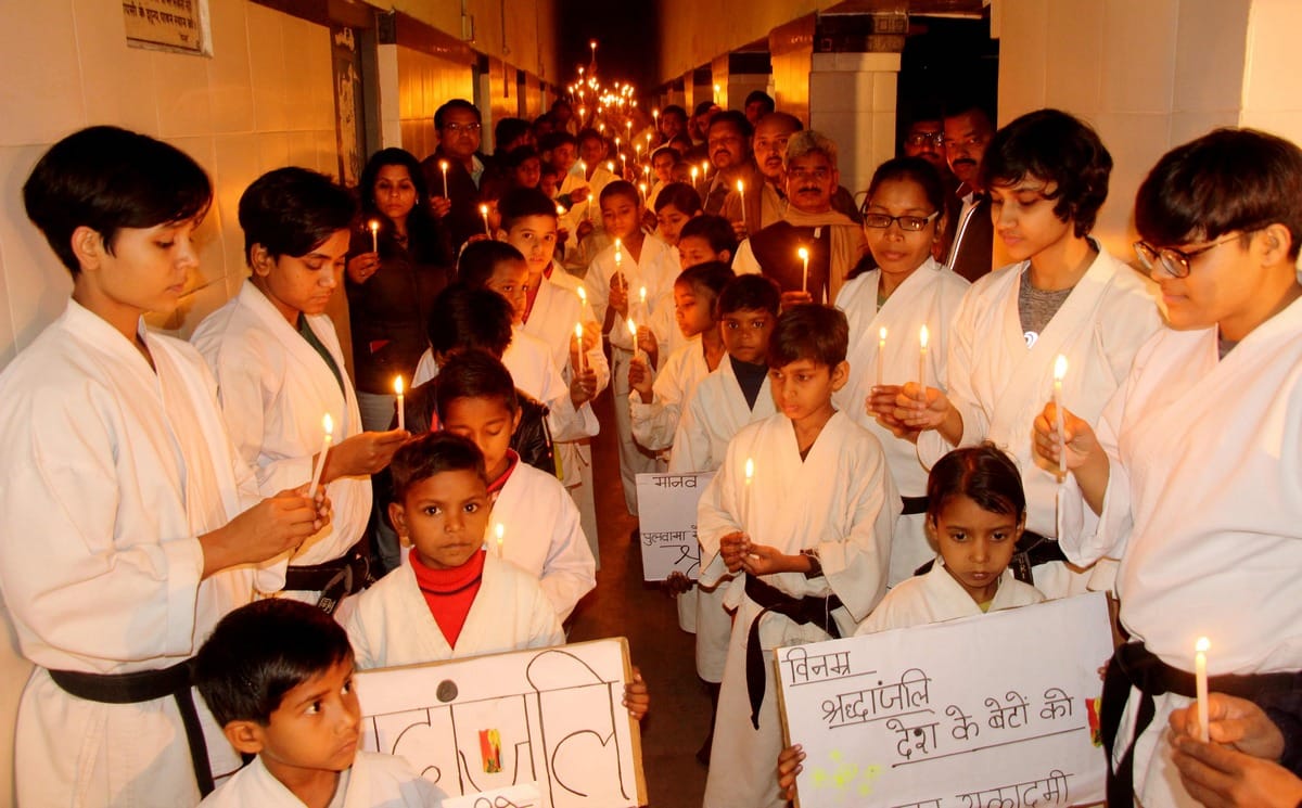 Pulwama attack martyr candle march