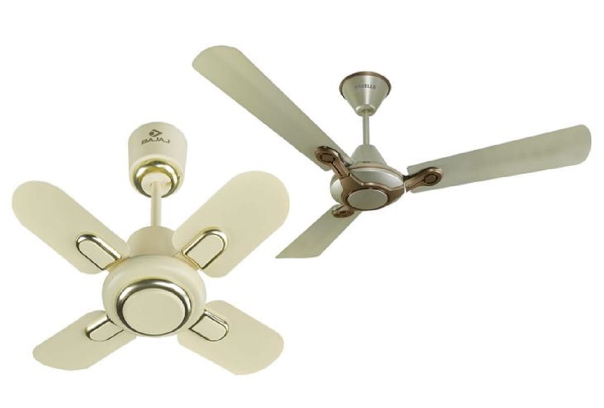 why 3 blades fans is used on the large scale in india 