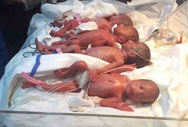 25 साल की महिला ने नॉर्मल डिलीवरी से 7 बच्चों को दिया जन्म फिर पिता ने