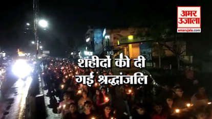 PEOPLE PAYS HOMAGE TO MARTYRS OF PULWAMA IN BAREILY