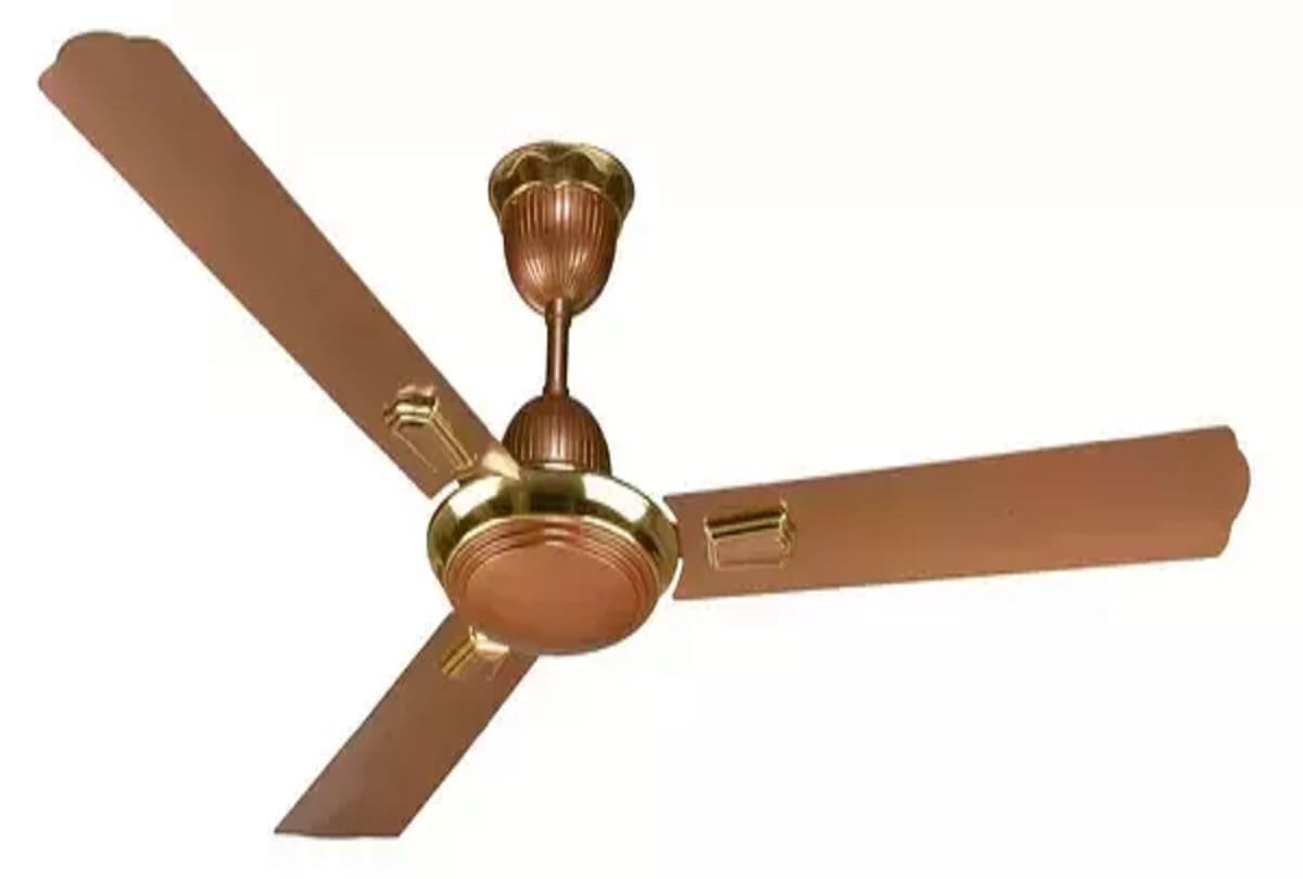 why 3 blades fans is used on the large scale in india 