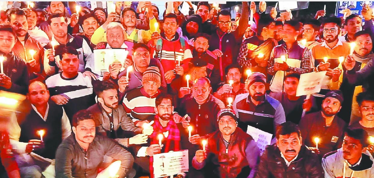 Protest against blasting terrorism and Pakistan's effigy