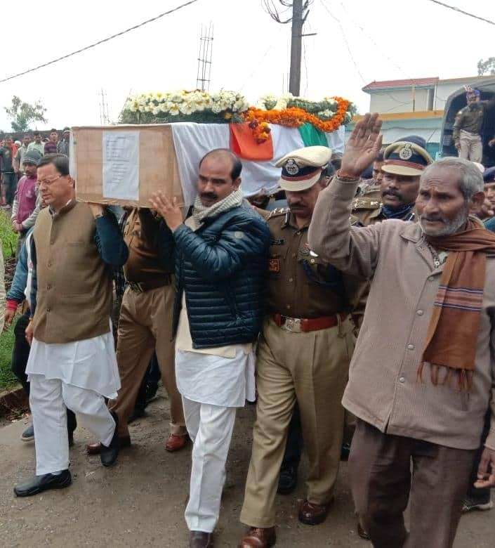 Pulwama Terror Attack martyr virendra singh dead body reached khamita