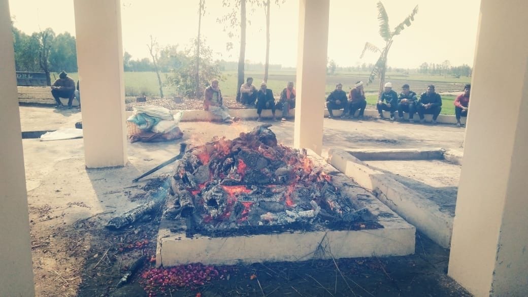Pulwama Terror Attack martyr virendra singh cremation