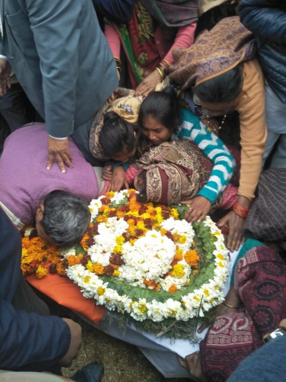 Pulwama Terror Attack martyr virendra singh cremation