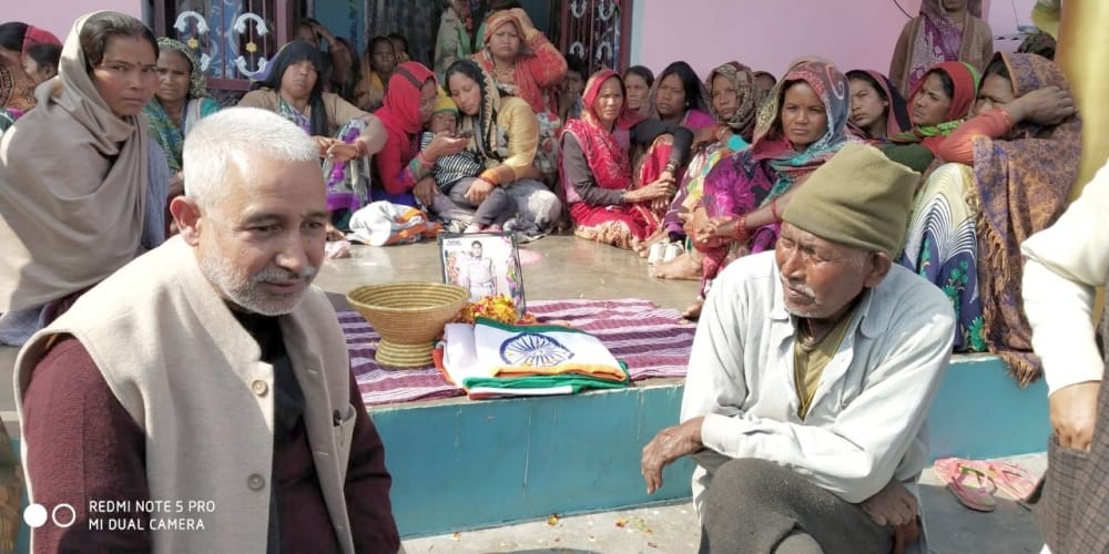 Pulwama Terror Attack martyr virendra singh cremation
