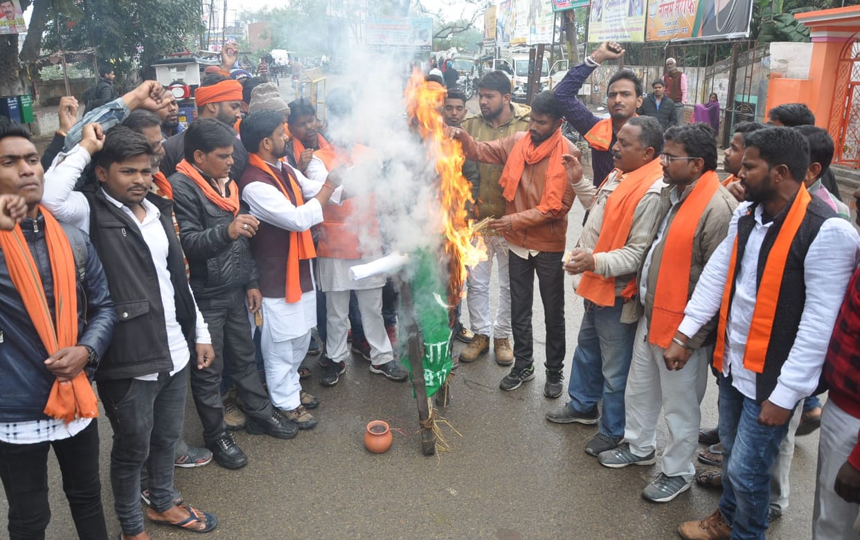 Landed on the road in protest of terror attack