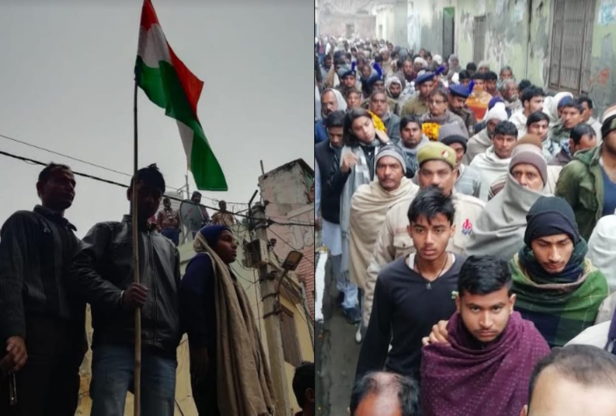 pulwama terror attack: entire city came to salute martyr Army jawan Amit in shamli up