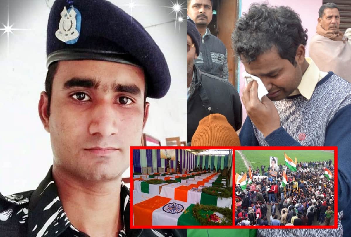 Pulwama terror attack, villagers including General VK Singh paid homage to martyr Amit and Pradeep