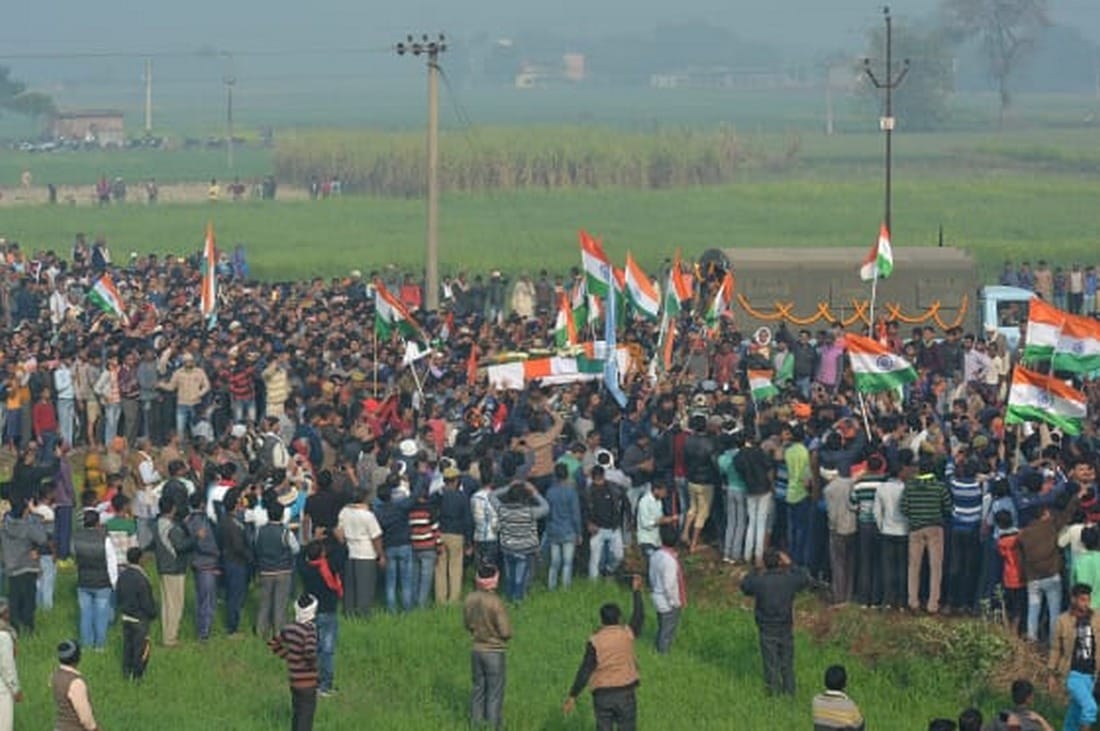 Pulwama attack martyred ramesh reached varanasi