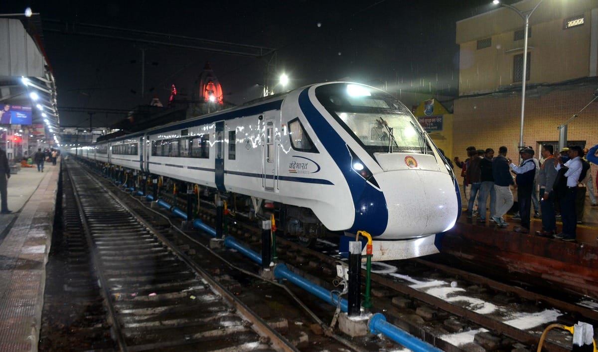 Engineless High Speed Indian Train 18 ready to run from delhi to katra, vaishno devi