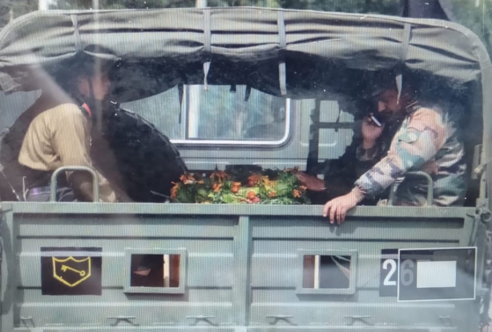 Martyr Major Chitresh dead body reached in Dehradun after IED blast in Naushera