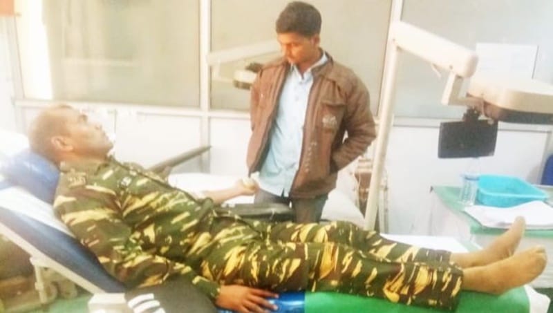CRPF jawans give their blood to Naxalite injured girl in encounter