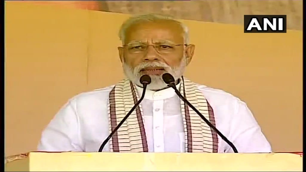 I tribute to mrtyr of Pulwama Terrorist Attack PM Modi in Hazaribagh, Jharkhand