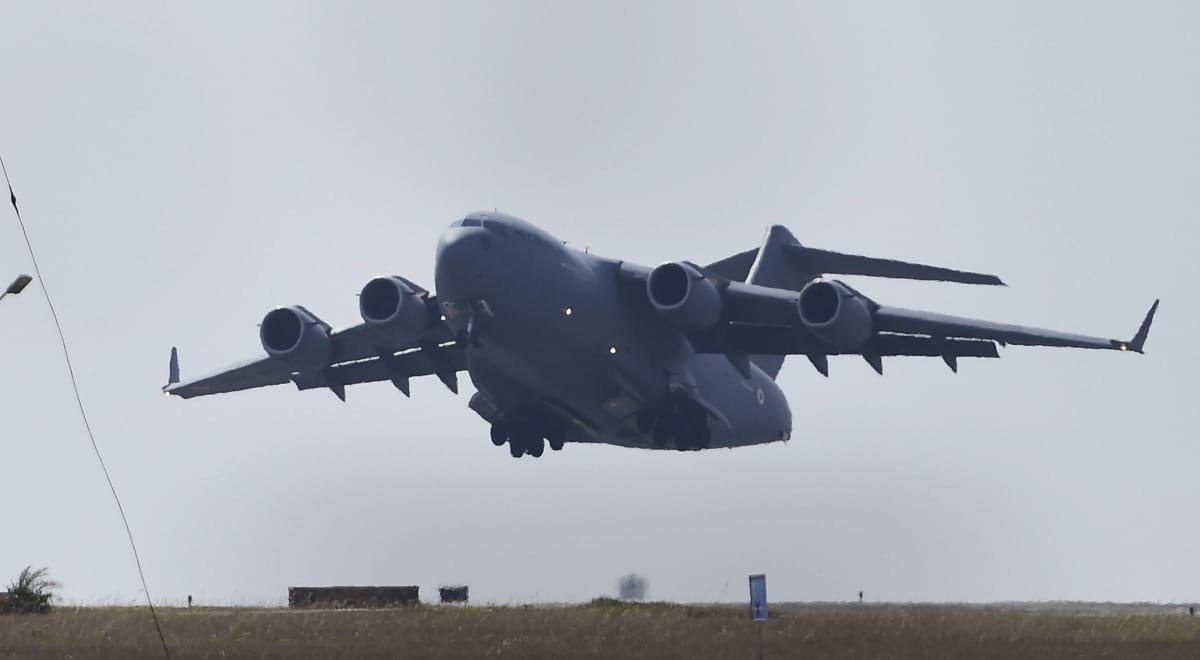 IAF carries out mega exercise at pokhran after pulwama terrorist attack, pictures
