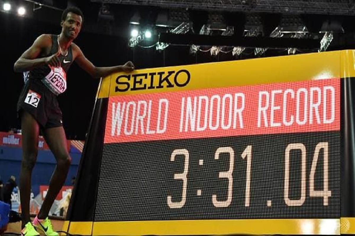 Samuel Tefera breaks 22 year old 1500 meter world record