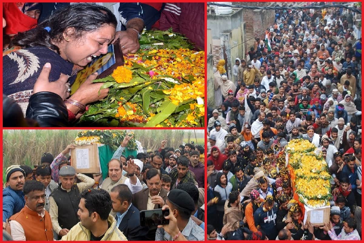 Jammu pulwama terror attack, Villagers pay tribute to martyr Amit and Pradeep