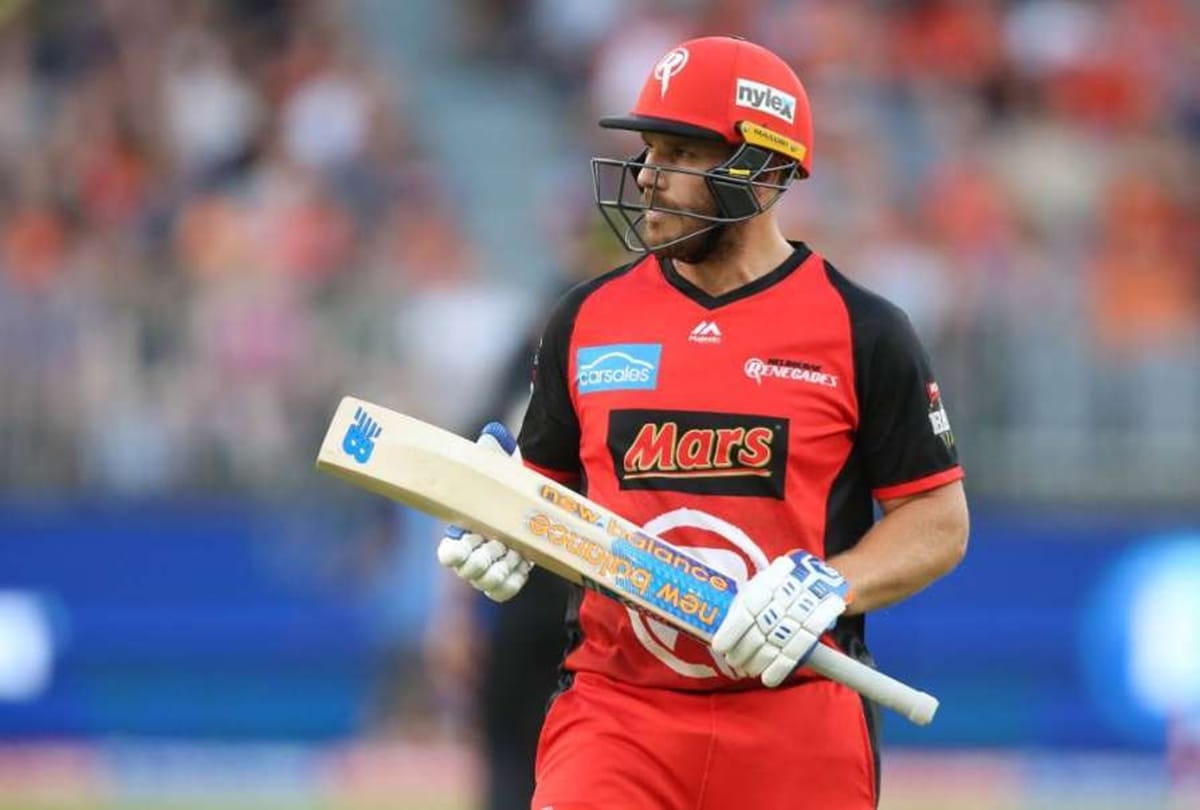VIDEO: How Aaron finch looses his control after getting run out in final of Big Bash league 2019