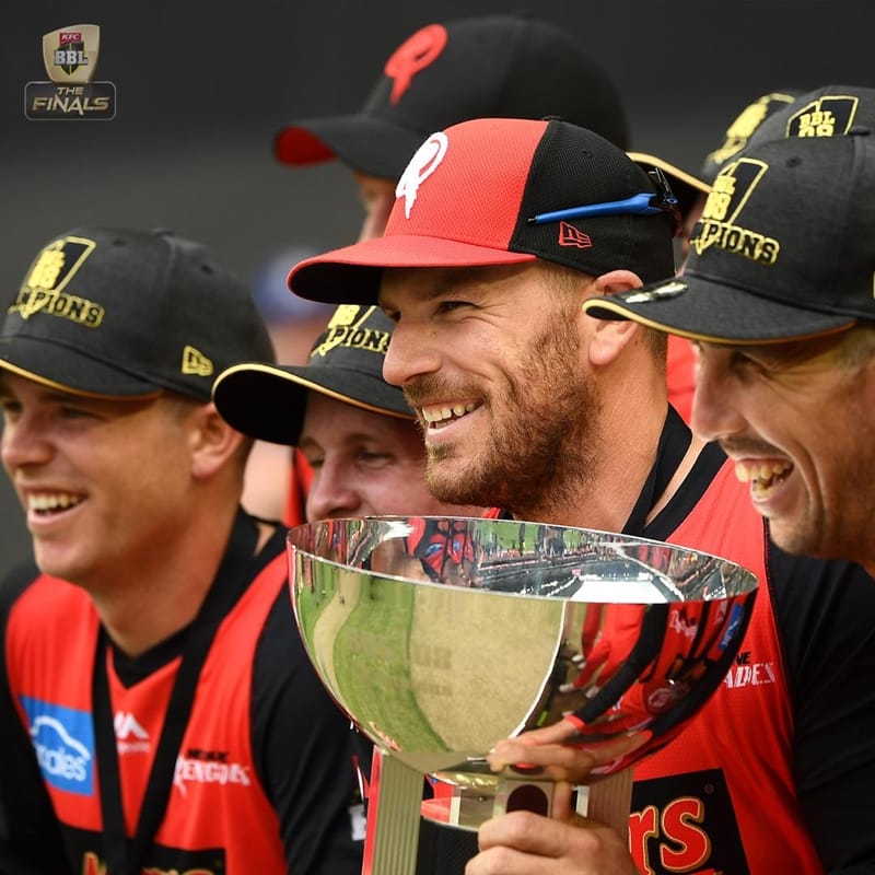 VIDEO: How Aaron finch looses his control after getting run out in final of Big Bash league 2019