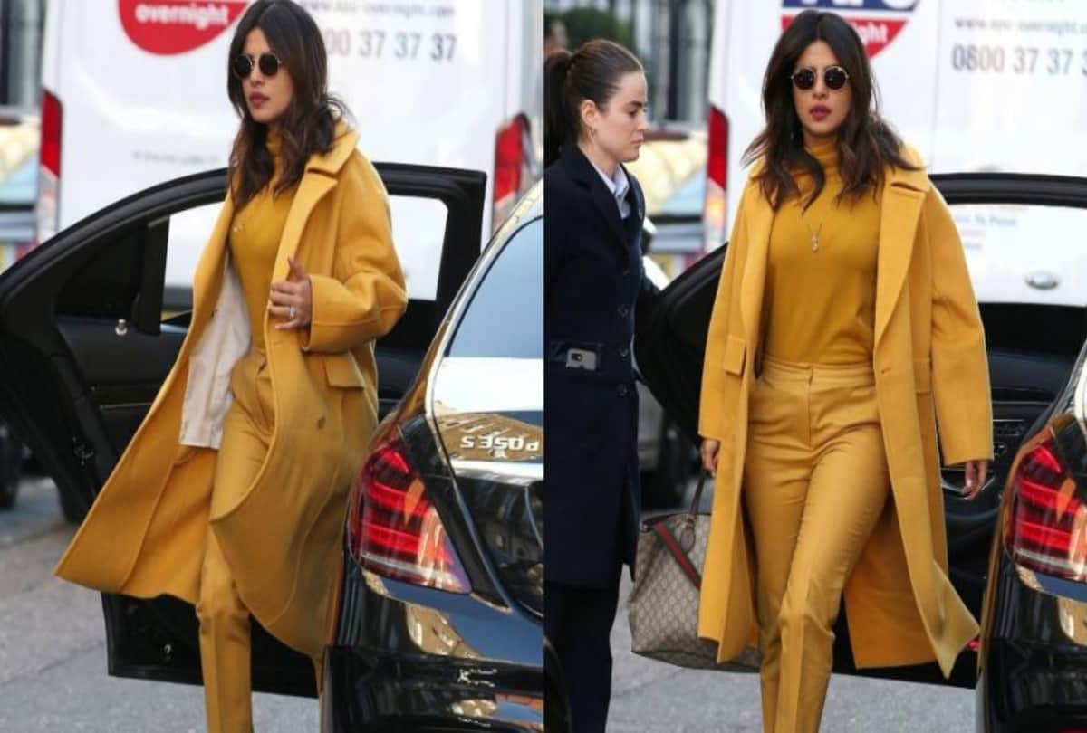 Priyanka Chopra flaunts mangalsutra over mustard outfit on streets of London