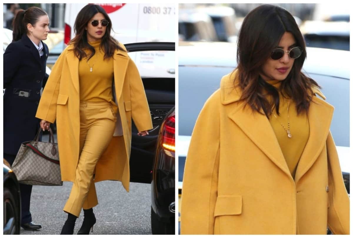 Priyanka Chopra flaunts mangalsutra over mustard outfit on streets of London