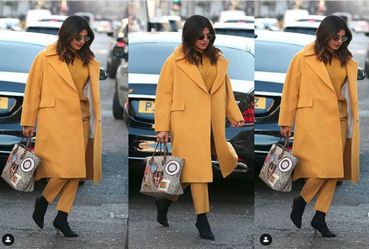 Priyanka Chopra flaunts mangalsutra over mustard outfit on streets of London