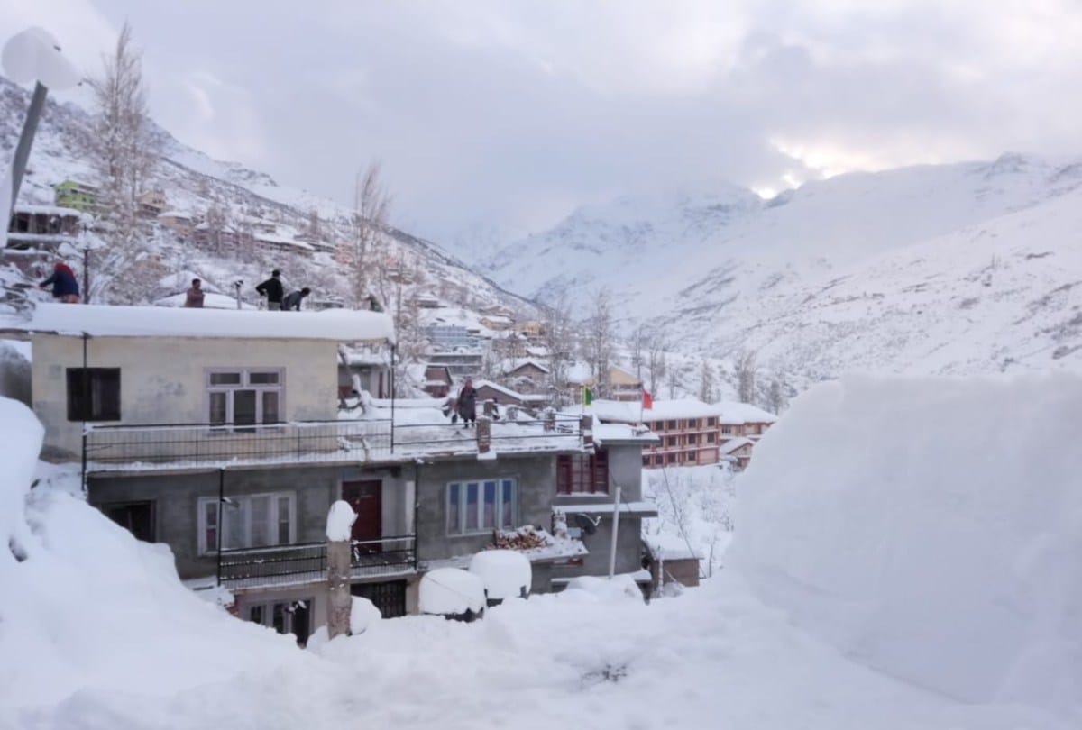 fresh snowfall recorded in high hills of himachal today