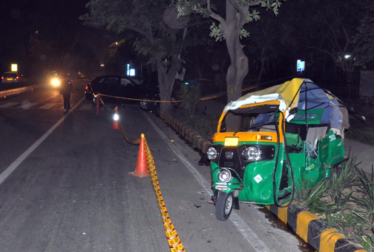 ponty chadha nephew bentley hits auto foreigner lady dies see brutal accident in photos