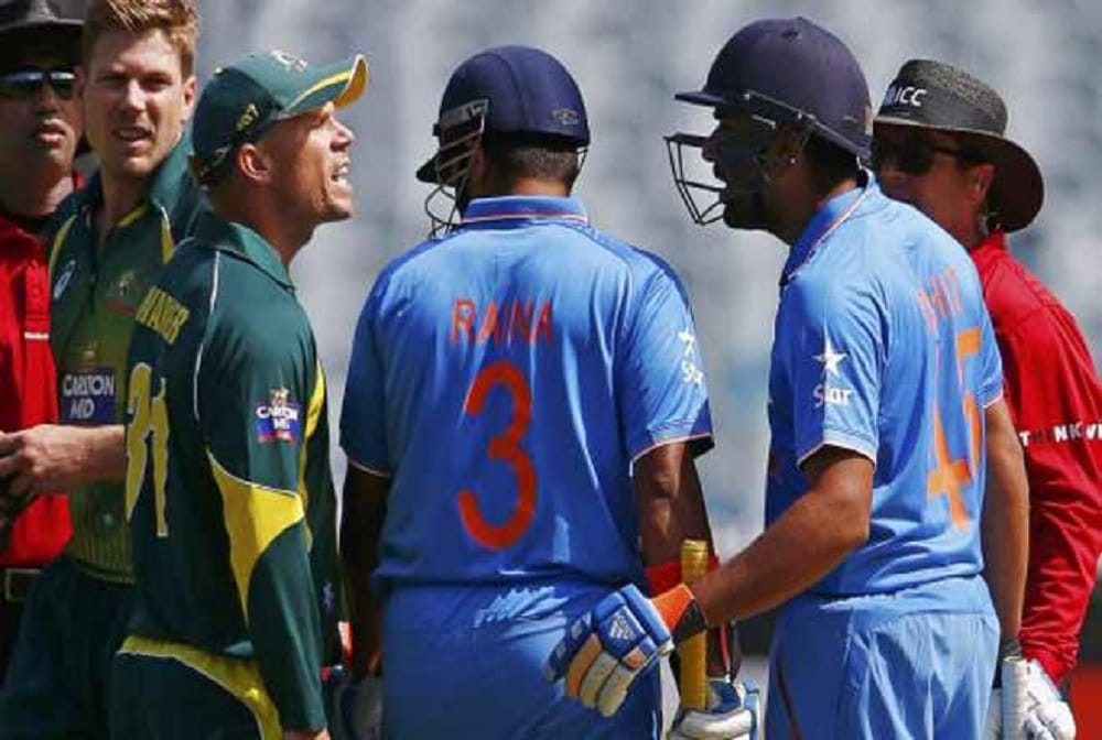 india vs australia five controversy, when both country were angry