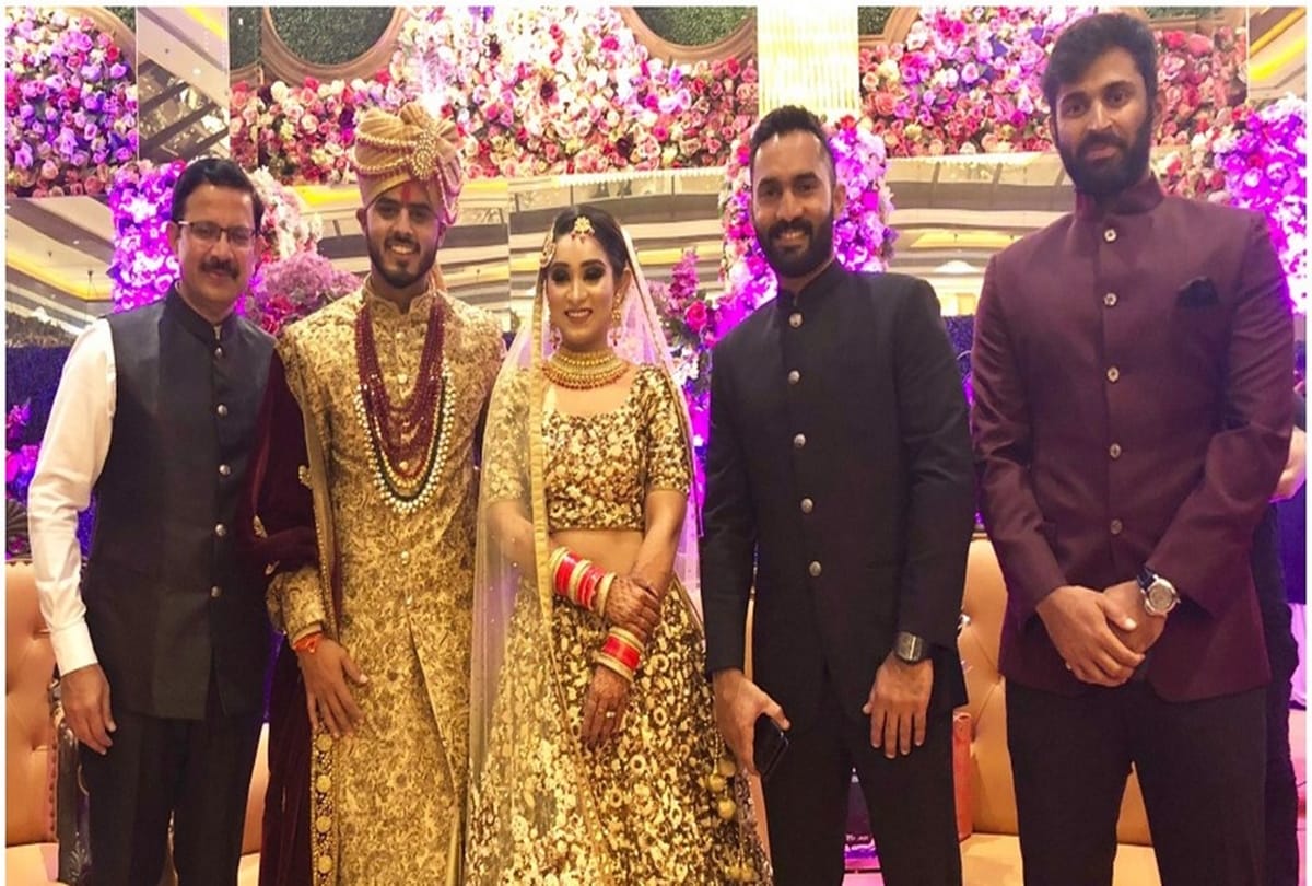 Nitish Rana got married to his longtime girlfriend ahead of IPL 2019