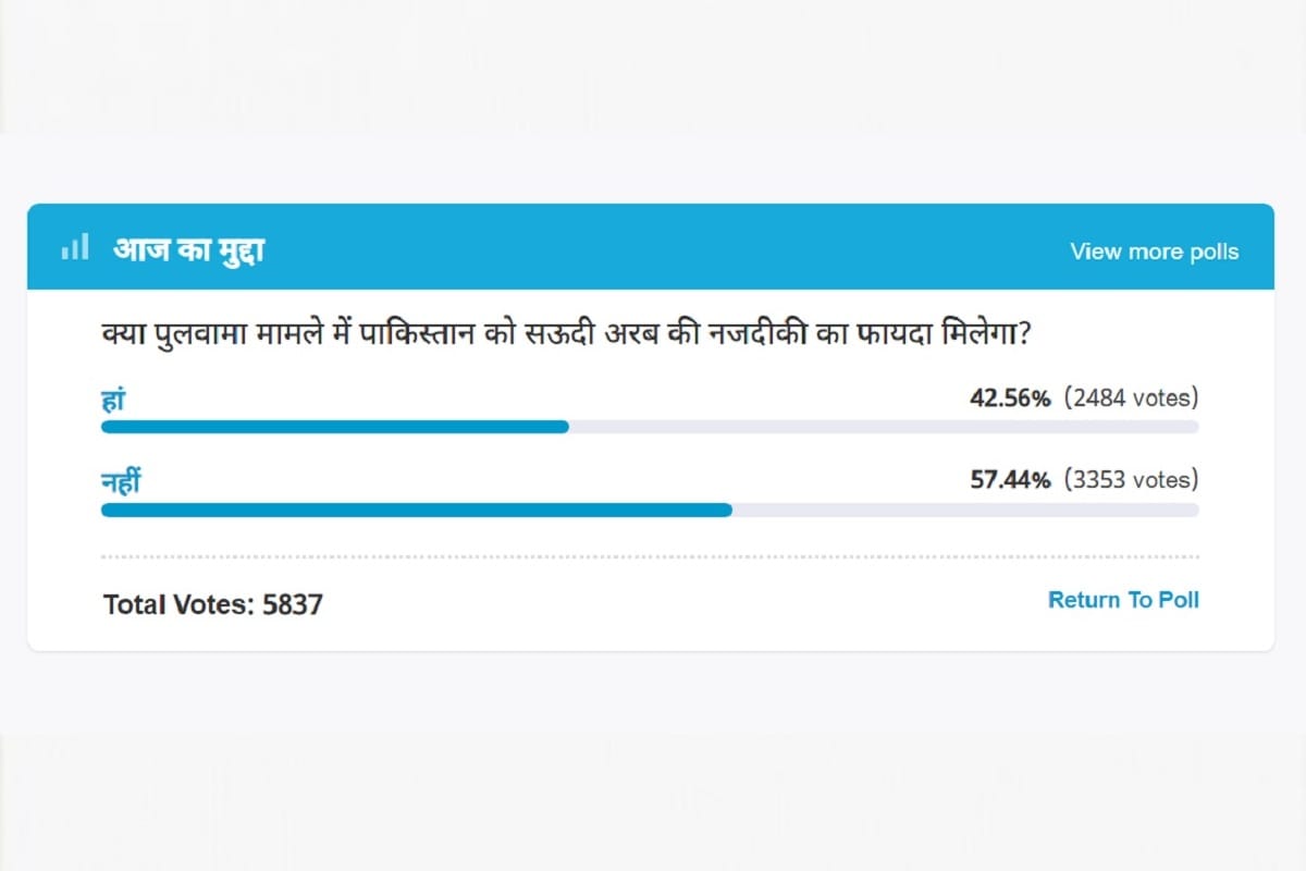 Amar Ujala Poll : Pakistan will not get benefit of its contacts with Saudi Arabia