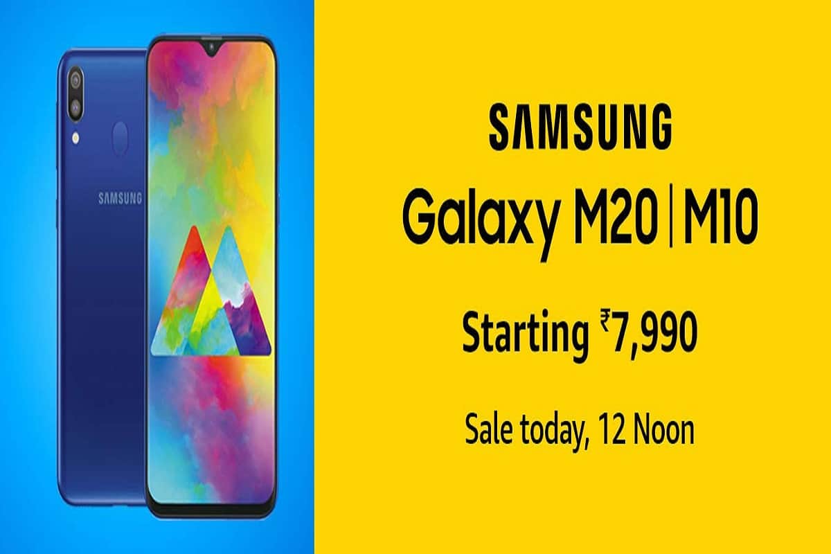 Samsung Galaxy M20 And Galaxy M10 Flash Sale Today Via Amazon and samsung store