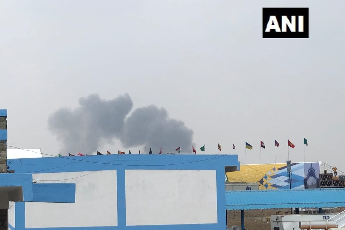 Two aircraft of Surya Kiran Aerobatics Team crashed at Yelahanka airbase