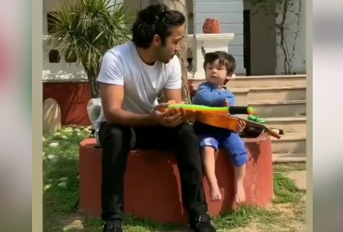 taimur ali khan honing ukulele skills at pataudi palace cutest video is breaking internet