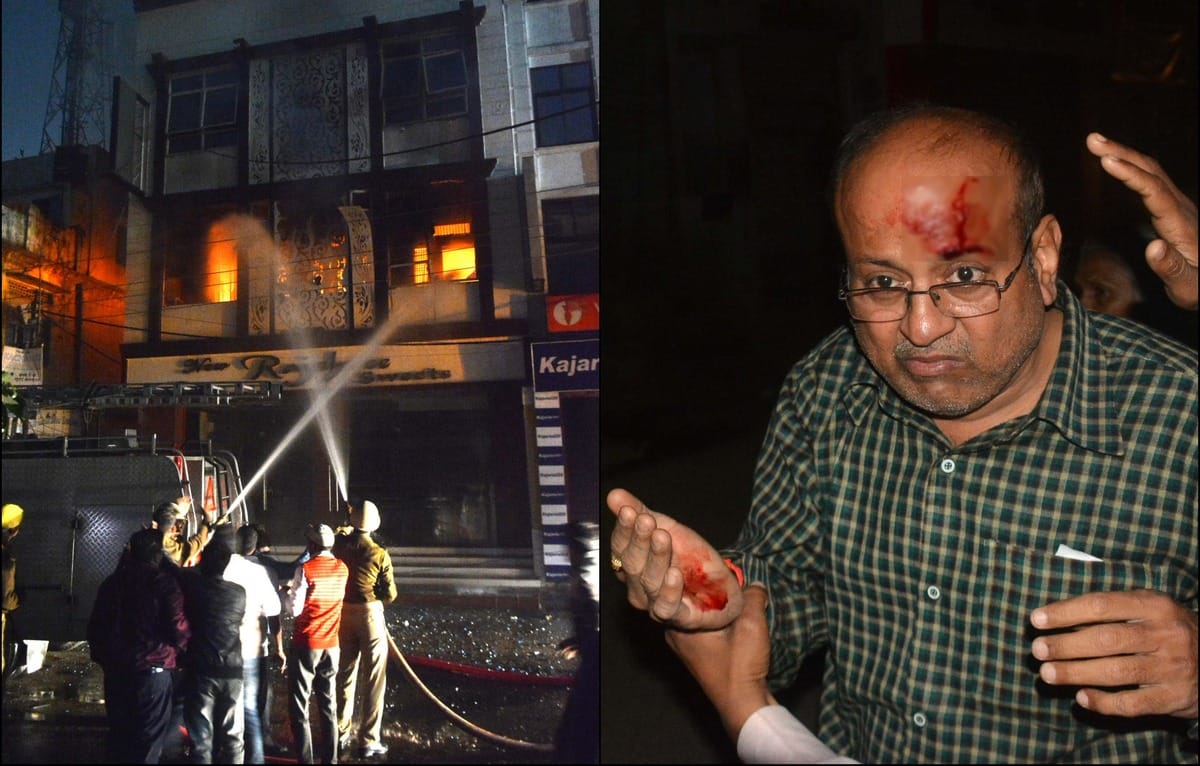 Fire in sweet shop of varanasi