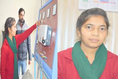 single girl taking training of Electrician among 42 boys in iti dharamshala himachal