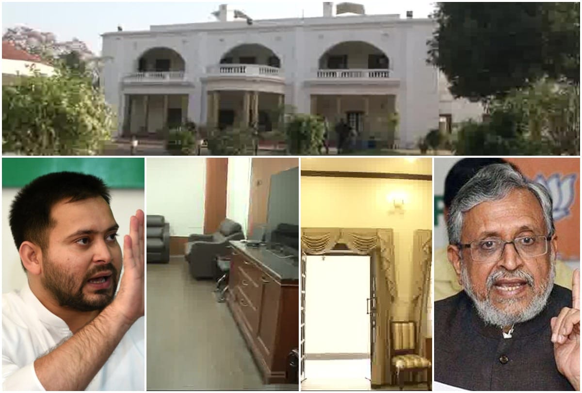 lok sabha elections 2019: Sushil modi entered tejasvi bungalow, said its like 7 star hotel