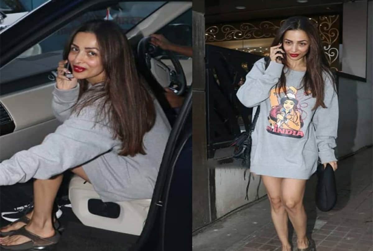 Malaika Arora worn Sridevi picture tshirt dress