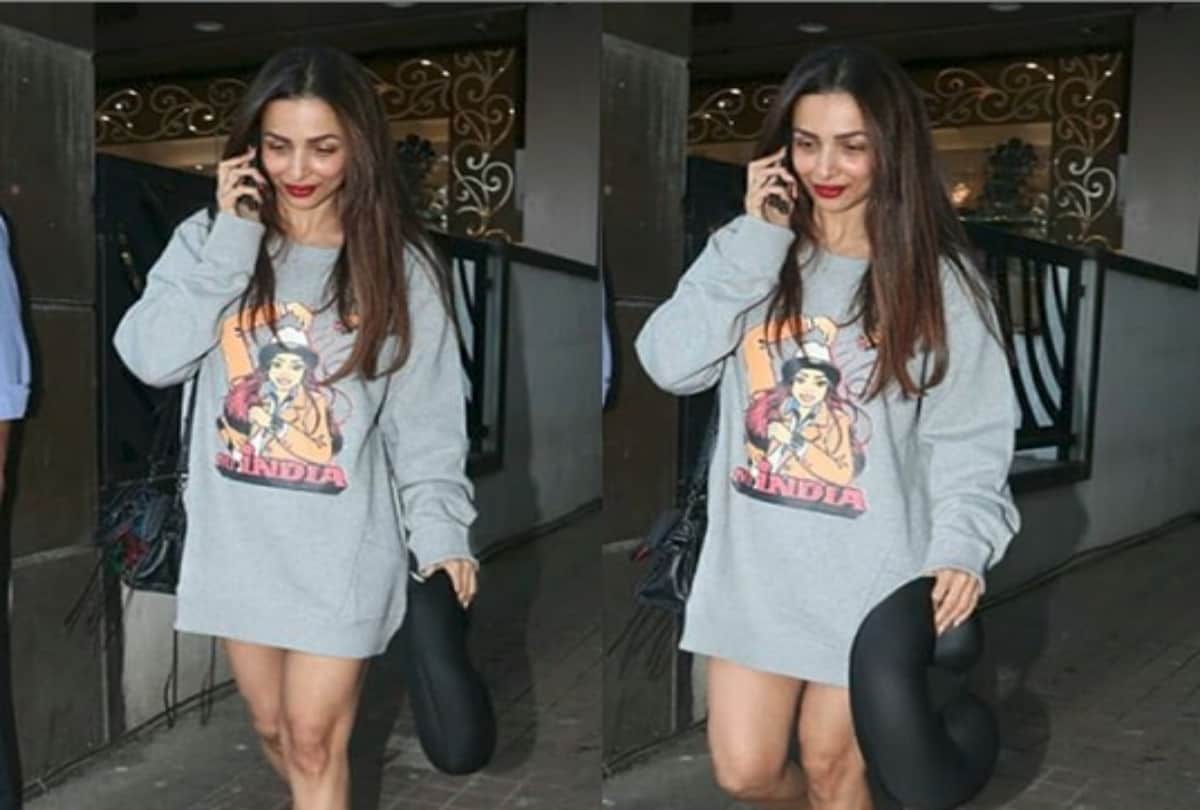 Malaika Arora worn Sridevi picture tshirt dress
