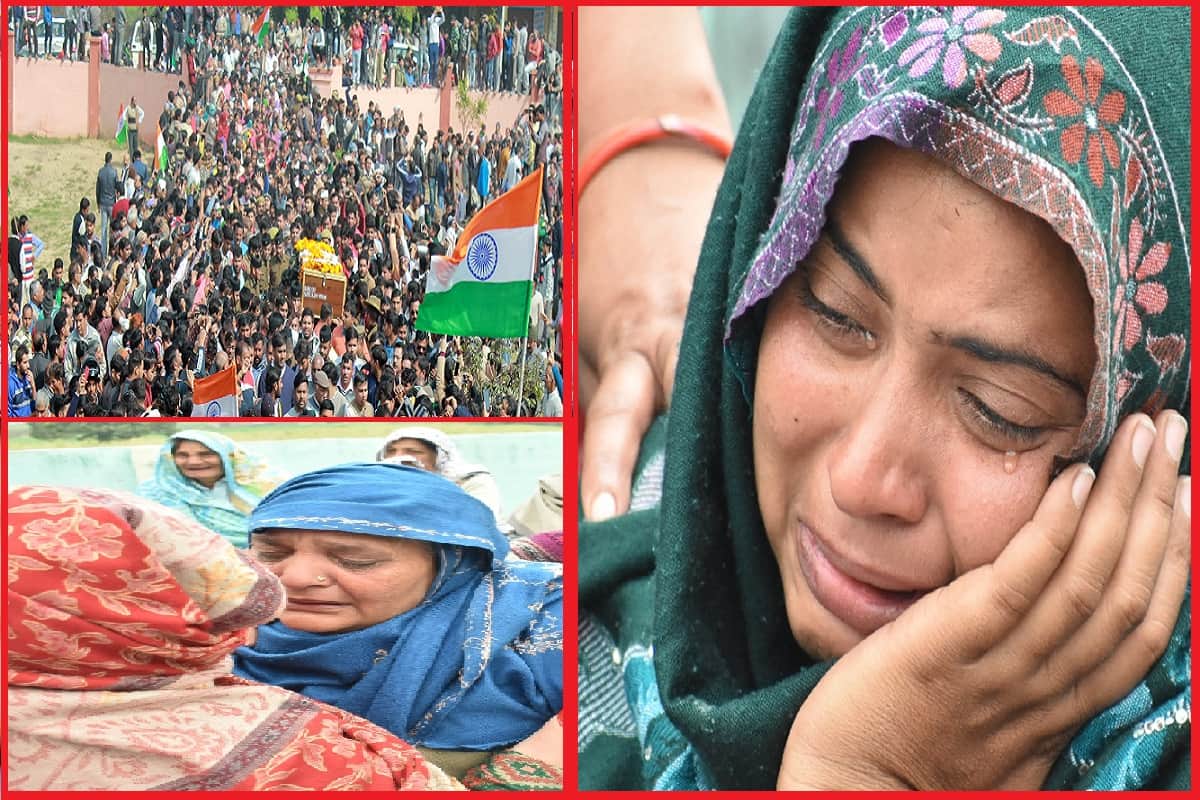 #pulwama, Martyrs widows shared pain with ajay wife, saying, your children  need you Do not give up